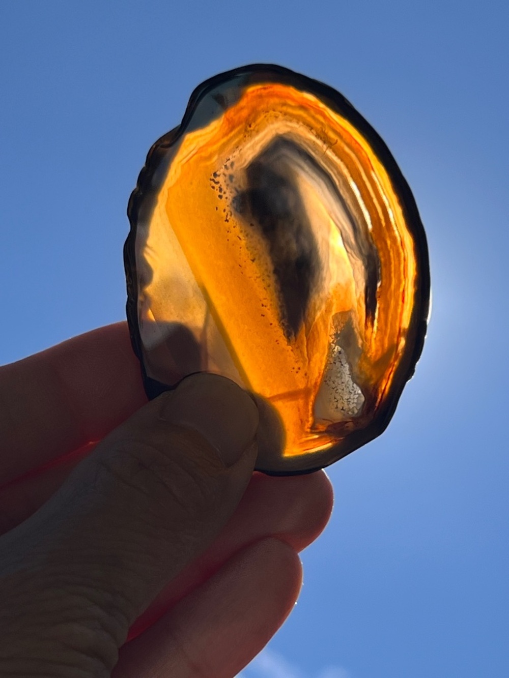 Agate (10) slab with stand | Crystal